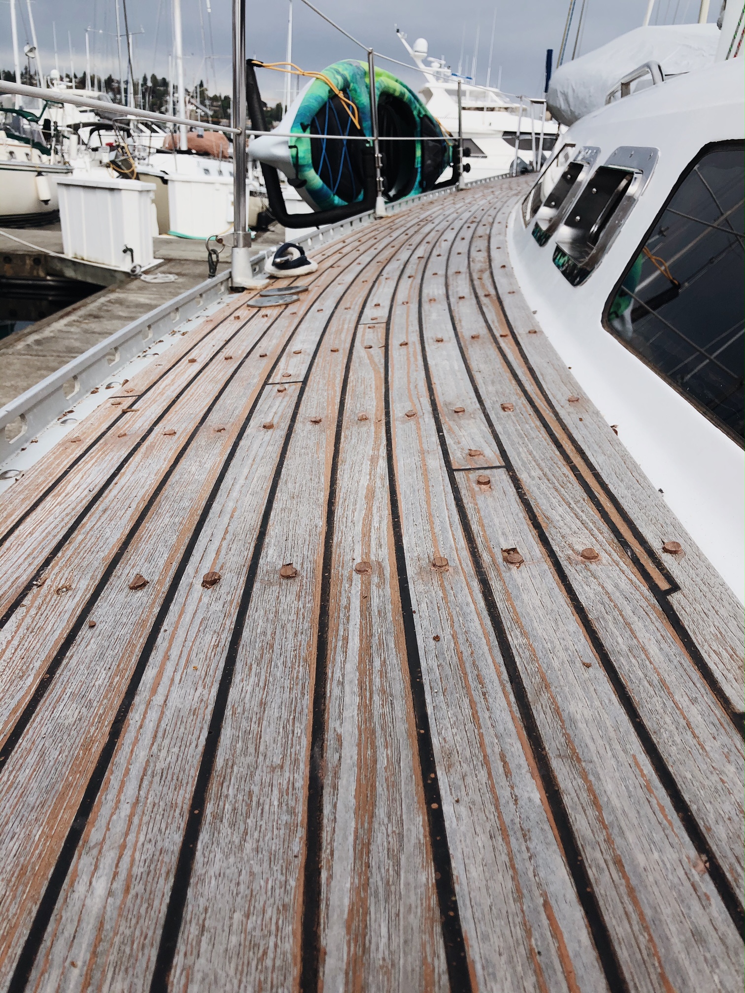 teak deck replacement sailboat